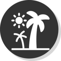 Palm Trees Vector Icon Design