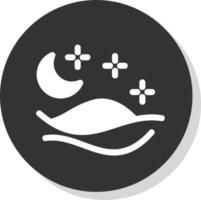 Desert Night Vector Icon Design