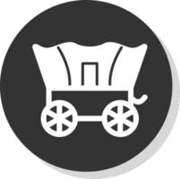 Desert Carriage Vector Icon Design