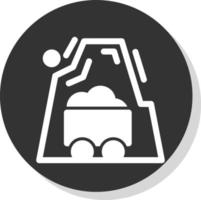 Desert Mine Vector Icon Design