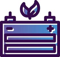 Bio Battery Vector Icon Design