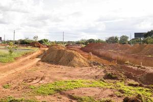 brasilia, df, Brasil, febrero 15, 2023 nuevo la carretera construcción en el noroeste sección de brasilia foto