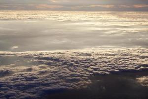 Above The Clouds Orange Color Sunset photo