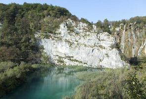 Plitvice Lakes National Park Tourist Path And Waterfalls photo