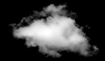 White cloud isolated on black background,Textured smoke,brush effect photo