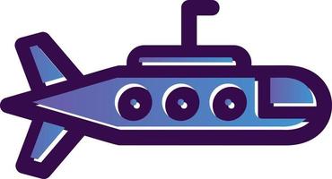 Submarine Vector Icon Design