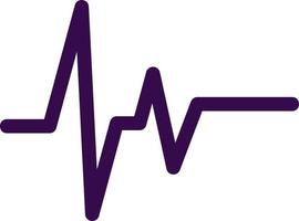 Electrocardiogram Vector Icon Design