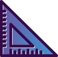 Triangular Ruler Vector Icon Design