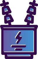 Power Transformer Vector Icon Design