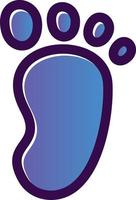 Footprint Vector Icon Design