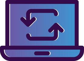 Data Synchronization Vector Icon Design