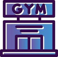 diseño de icono de vector de gimnasio