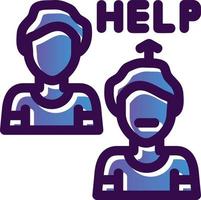 Ask For Help Vector Icon Design