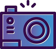 Compact Camera Vector Icon Design