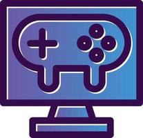 Gaming Pc Vector Icon Design