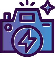 Flash Camera Vector Icon Design