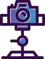 Tripod Camera Vector Icon Design