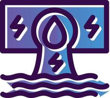 Hydroelectricity Vector Icon Design