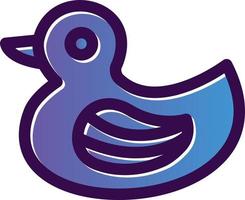 Rubber Duck Vector Icon Design