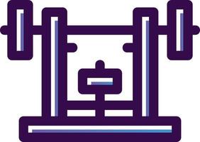 Bench Press Vector Icon Design