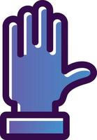 Raise Hand Vector Icon Design