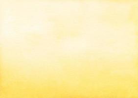 Watercolor light yellow gradient background texture. Pastel watercolour soft backdrop. photo