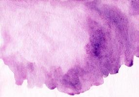 Watercolor light purple spot on white background with space for text. Stains on paper. photo