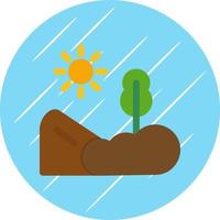 agricultura paisaje vector icono diseño