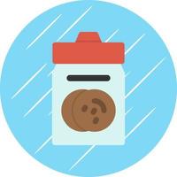 diseño de icono de vector de tarro de galletas