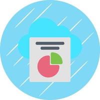 diseño de icono de vector de informes de nube