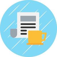 Coffee Newspaper Vector Icon Design