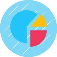 Pie Chart Pieces Vector Icon Design