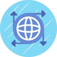 diseño de icono de vector de infraestructura global