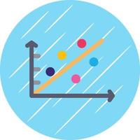 Scatter Plot Vector Icon Design