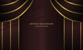 Abstrack Geometric Gradient Background Elegant Maroon Color Curtains, For Company Background Presentation, Mock Up With Gold Light, EPS 10 vector