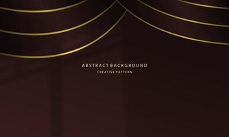 Abstrack Geometric Gradient Background Elegant Maroon Color Curtains, For Company Background Presentation, Mock Up With Gold Light, EPS 10 vector