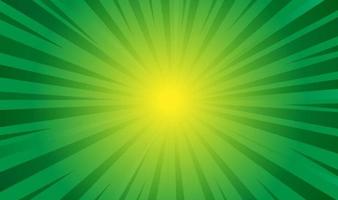 Green star burst background vector