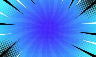 Blue light burst, comic, background abstract vector