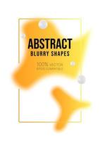 Abstract gradient shape poster design vector