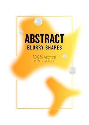 Abstract gradient shape poster design