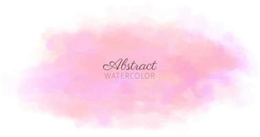 Abstract watercolor wash texture peach pink vector