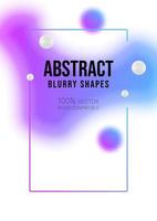 Abstract gradient shape poster design vector