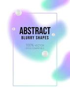 Abstract gradient shape poster design vector