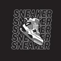 Sneaker shoes . Concept. Flat design. Vector illustration. Sneakers in flat style. Sneakers side view. Fashion sneakers.