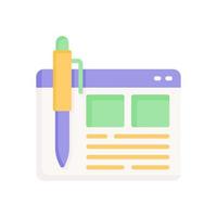 copywriting icon for your website design, logo, app, UI. vector