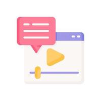 video marketing icon for your website design, logo, app, UI. vector