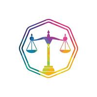 diseño de logo de ley y abogado. bufete de abogados y diseño de logotipo vectorial de oficina. vector