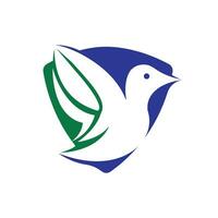 Bird vector logo design. Creative bird vector logo design template.