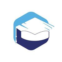 graduación gorra vector logo diseño. educación logo modelo. institucional y educativo vector logo diseño.