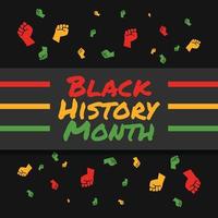 Black History Month Modern Social Media Post vector